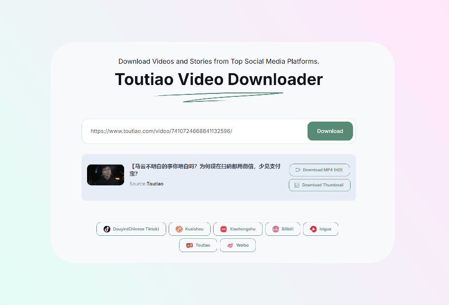 how to use toutiao video downloader-step3